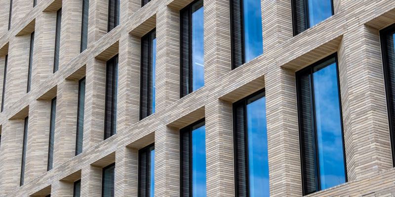 Residential block close up 