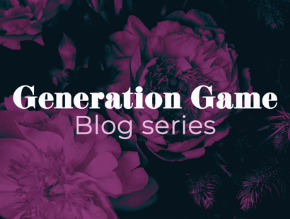 Floral image with a purple gradient map