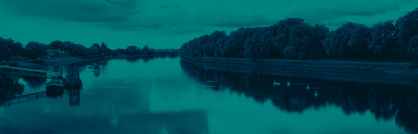 Kingston upon Thames Riverview with green overlay. Russell-Cooke Responsible Business report