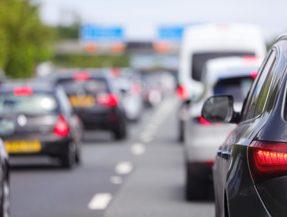 Cars on motorway