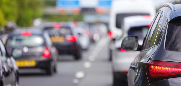 Cars on motorway