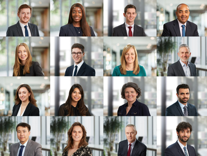 Russell-Cooke staff members displayed in a 4 x 4 grid 